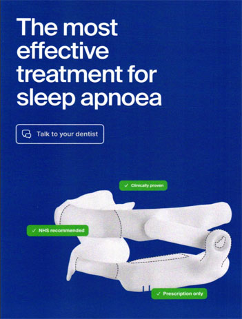 Sleep apnoea leaflet