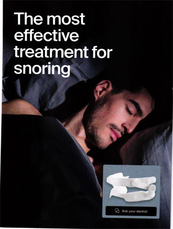 Snoring treatment leaflet